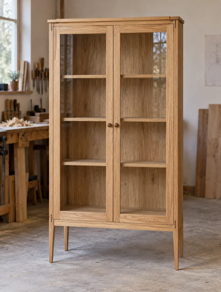 Eichen-Vitrine