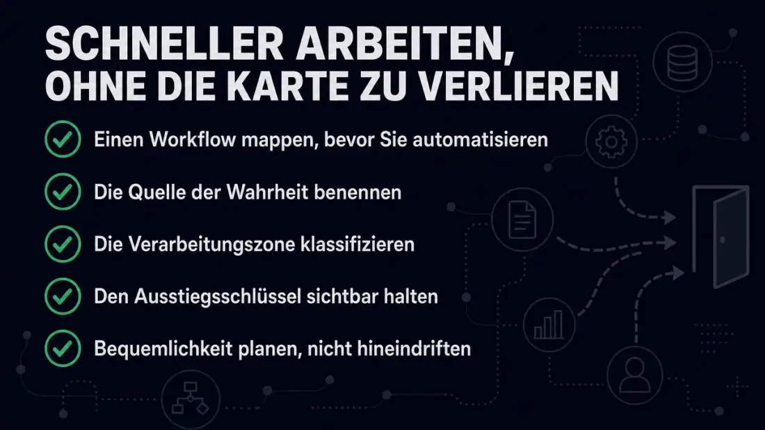 Strategisches Ergebnis eines datenlokalen Betriebsmodells: eine stabile digitale Grundlage mit sichtbarem Ausstiegspfad
