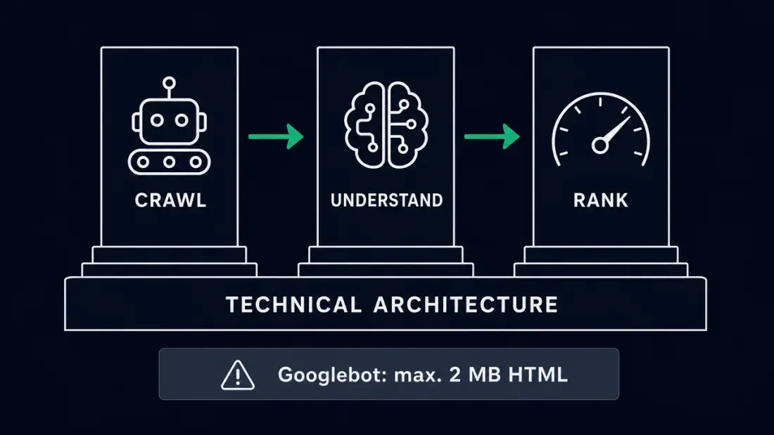 The three pillars of technical SEO: Crawl, Understand, Evaluate