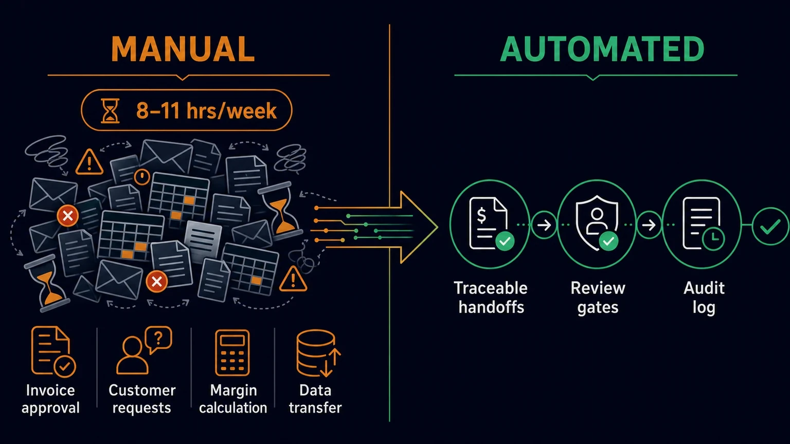 Hidden costs of workflow debt: manual handoffs versus automated workflows