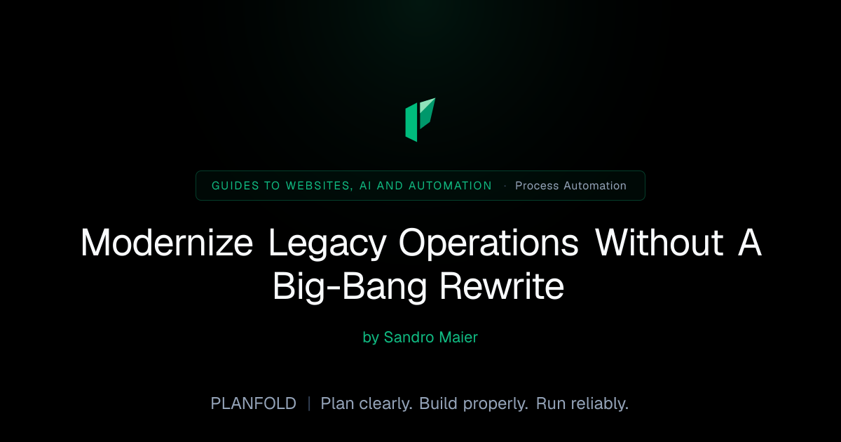 AI Agent Bridge For Legacy Modernization | Planfold | PLANFOLD